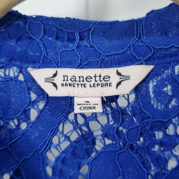 💕Nanette Lepore Lace Button Up Blouse, W/Cami Top💕NWT💕 - Picture 2 of 8